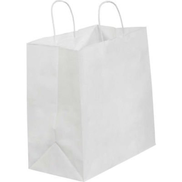 Box Packaging Global Industrial„¢ Paper Shopping Bags, 13"W x 7"D x 13"H, White, 250/Pack BGS114W